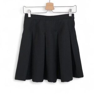 Classic Black Pleated Skirt
